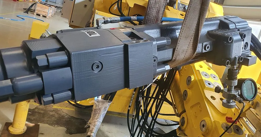 Заправка азотом камер бурового перфоратора DooFor DF650L